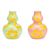 Retro Flower Ceramic Vase