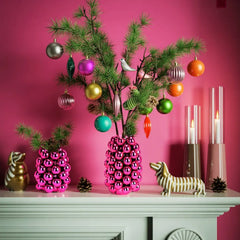 Pink Bubble Ceramic Βάζο