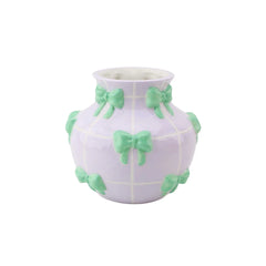Bows Ceramic Βάζο – Lilac & Mint