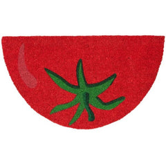 FISURA DOORMAT HALF MOON TOMATO