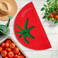 FISURA DOORMAT HALF MOON TOMATO