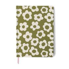 Soft Touch Jumbo Journal – Green Groovy Floral Σημειωματάριο