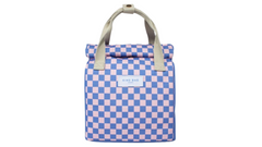 KIND BAG LUNCHBAG CHECKERBOARD BLUE & PINK
