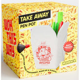 MUSTARD PEN POT TAKE AWAY HOLDER