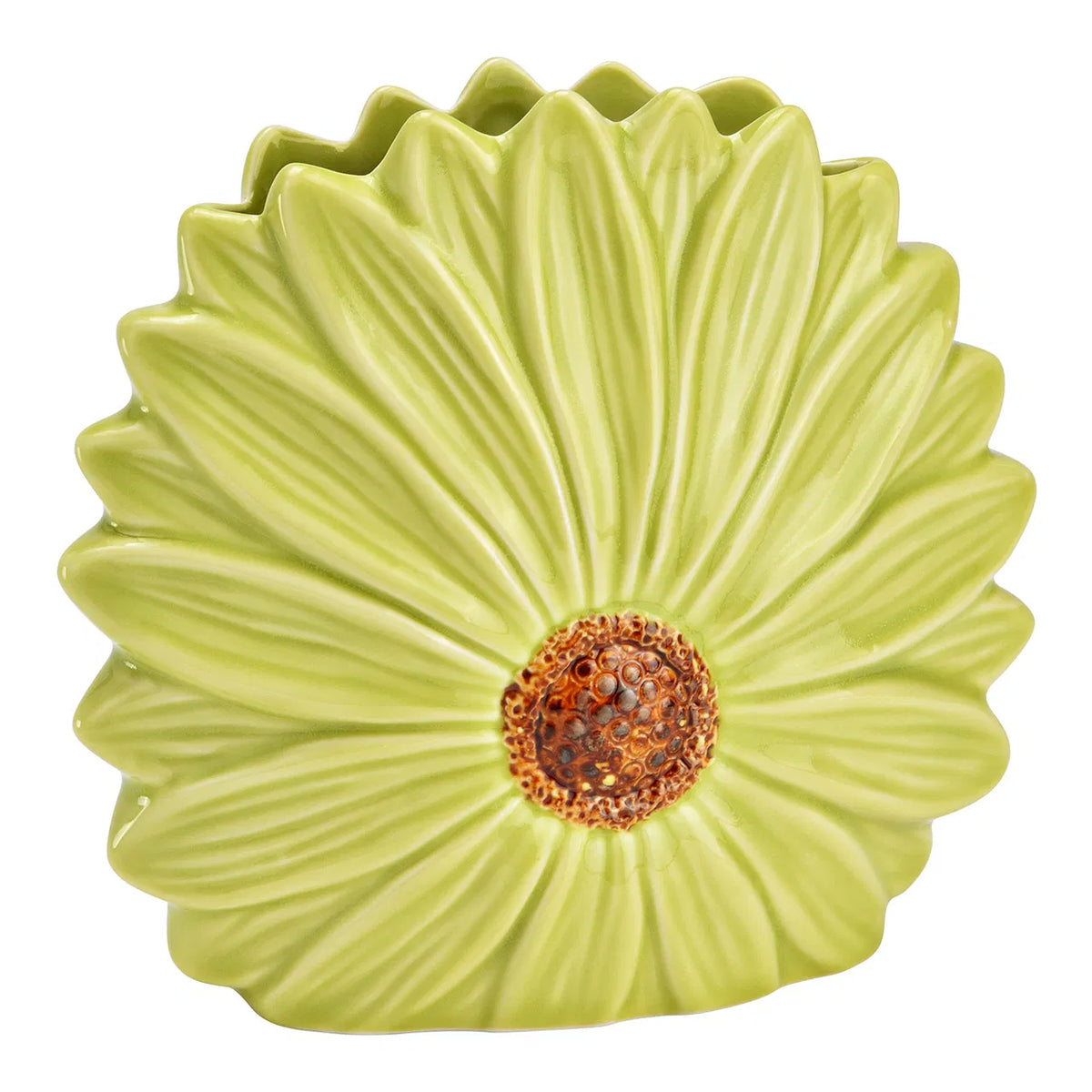 Green Daisy Ceramic Βάζο