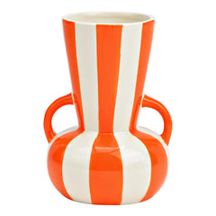 Orange Striped Ceramic Βάζο