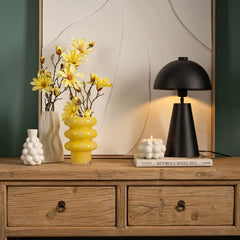 Yellow Wave Glass Βάζο