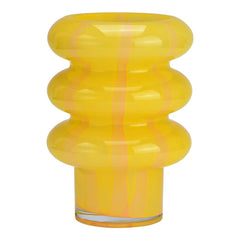 Yellow Wave Glass Βάζο