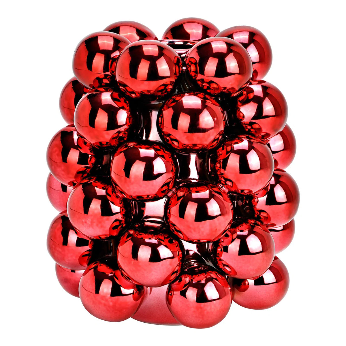 Red Bubble Ceramic Βάζο