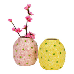 Κεραμικό Βάζο “Ανθισμένο Κίτρινο”