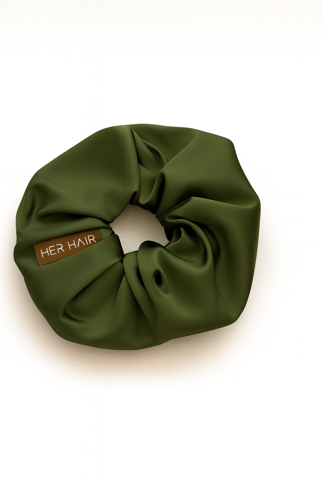 Olive Smooth Scrunchie