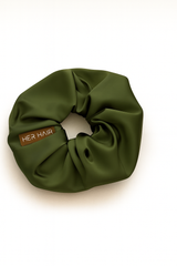 Olive Smooth Scrunchie