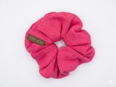 Hot pink scrunchie