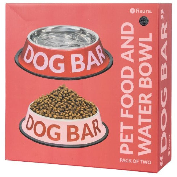FISURA PET FOOD & WATER BOWL 2pcs DOG BAR