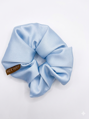 Baby blue scrunchie