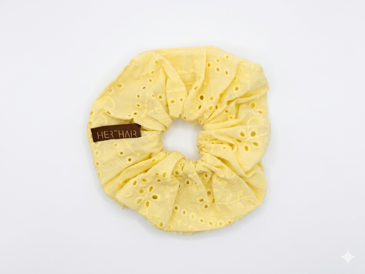 Yellow scrunchie