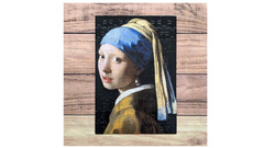 PUZZLE CUBE 100pcs VERMEER GIRL WITH PEARL EARRING