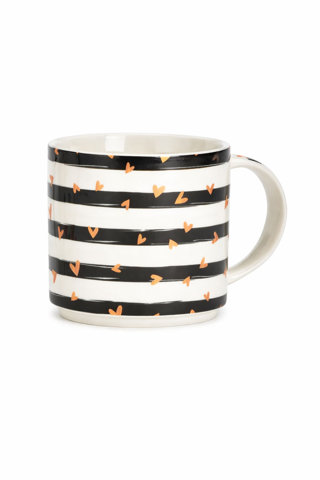Κεραμική Κούπα Stripes & Hearts