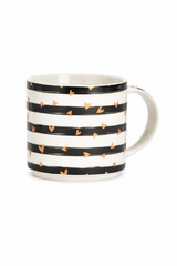 Κεραμική Κούπα Stripes & Hearts