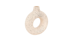 Speckled Ceramic Ring Vase