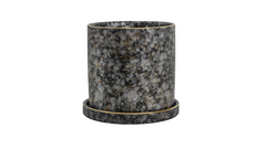 Volcanic Effect Planter with Saucer