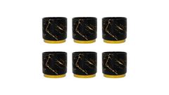Black Marble Mini Pot