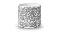 Ceramic Planter with Grey Pattern