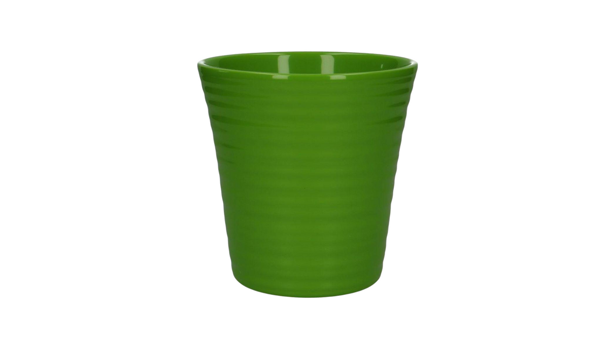 Lime Green Ceramic Planter