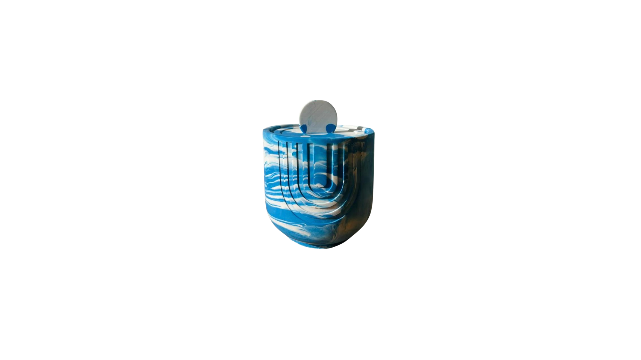 Ripple Marble Candle