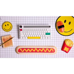 MUSTARD MOUSE PAD HAPPY FACE GLOW MAT