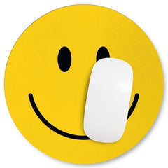 MUSTARD MOUSE PAD HAPPY FACE GLOW MAT