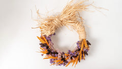 Purple Wheat Wreath